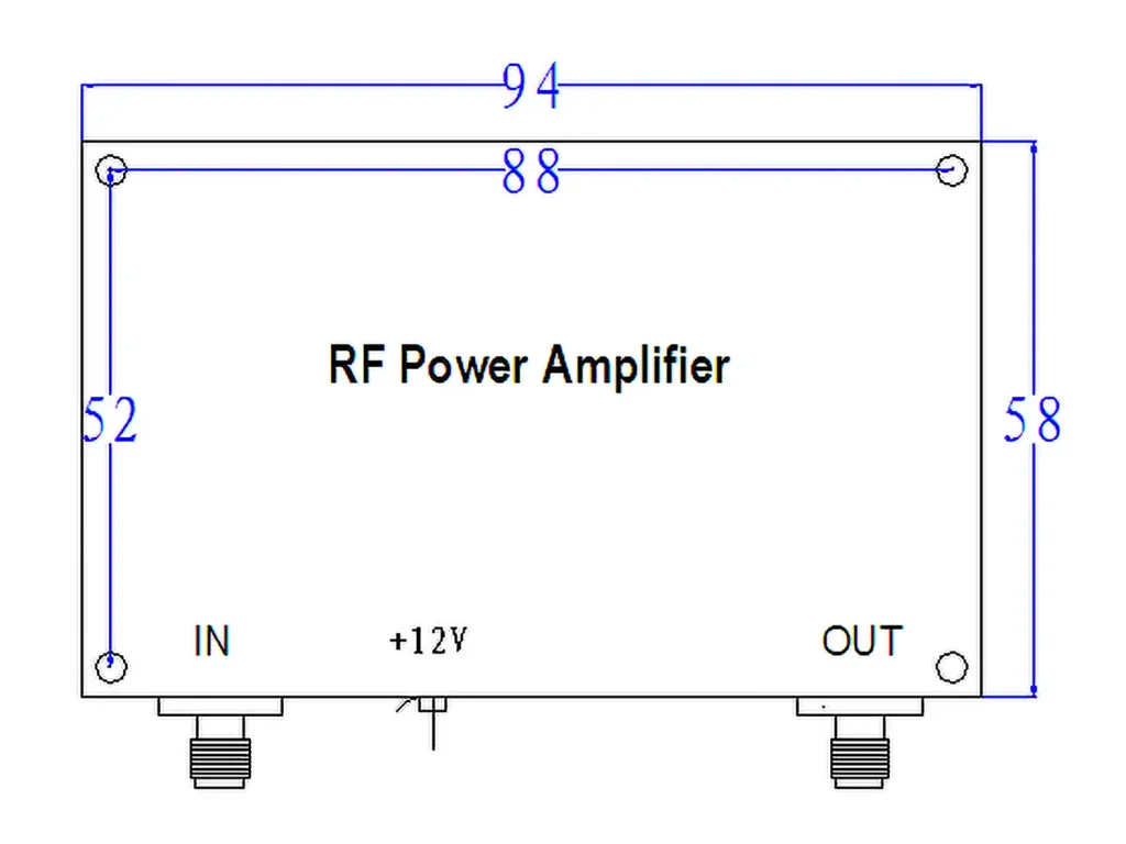 10-watt PA COFDM trasmettitore video e ricevitore down converter da 1400Mhz a 315MHzCoFDM00Mhz to 315MHz 4 10-watt rf pa power amplifier for cofdm video transmitter and receiver