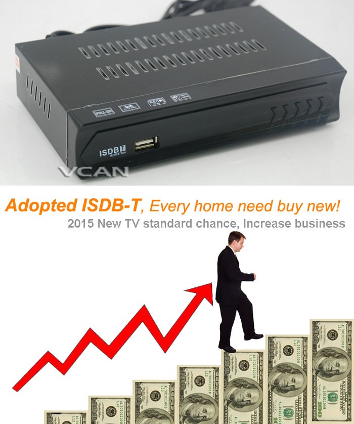 VCAN1047 Home ISDB-T Digital TV Receiver TV Plus black box MPEG4 HDMI USB PVR Remote 13