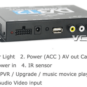 Car DVB-T2 4 Tuner 4 Antenna Digital TV Receiver for High speed auto mobile with USB movie player HDMI out HDTV DVB-T24 3