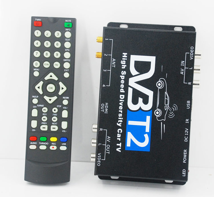 Carro DVB-T2 DVB-T de alta velocidade Receptor de TV Digital caixa automóvel DTV DVB-T221 30 Car DVB-T2 DVB-T High Speed Digital TV Receiver automobile DTV box DVB-T221 10