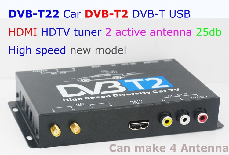 Carro DVB-T2 DVB-T de alta velocidade Receptor de TV Digital caixa automóvel DTV DVB-T221 29 Car DVB-T2 DVB-T High Speed Digital TV Receiver automobile DTV box DVB-T221 9