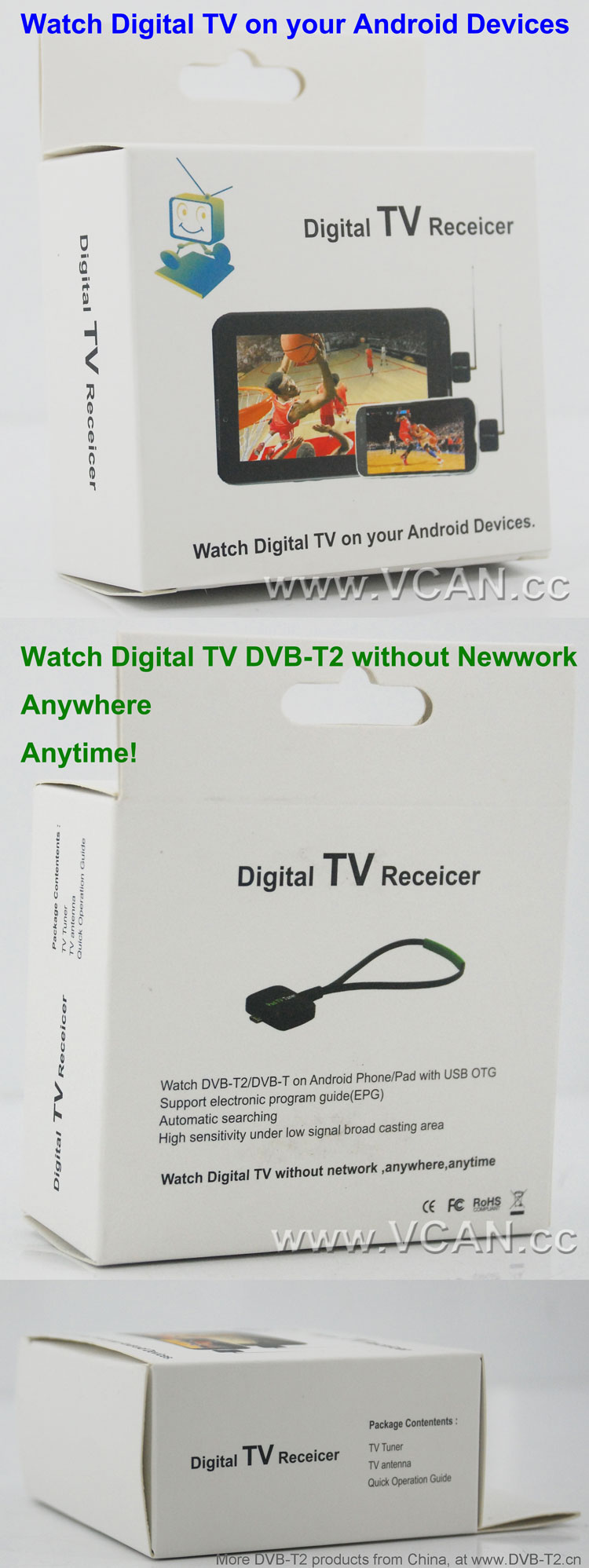 Android DVB-T2 TV Tuner