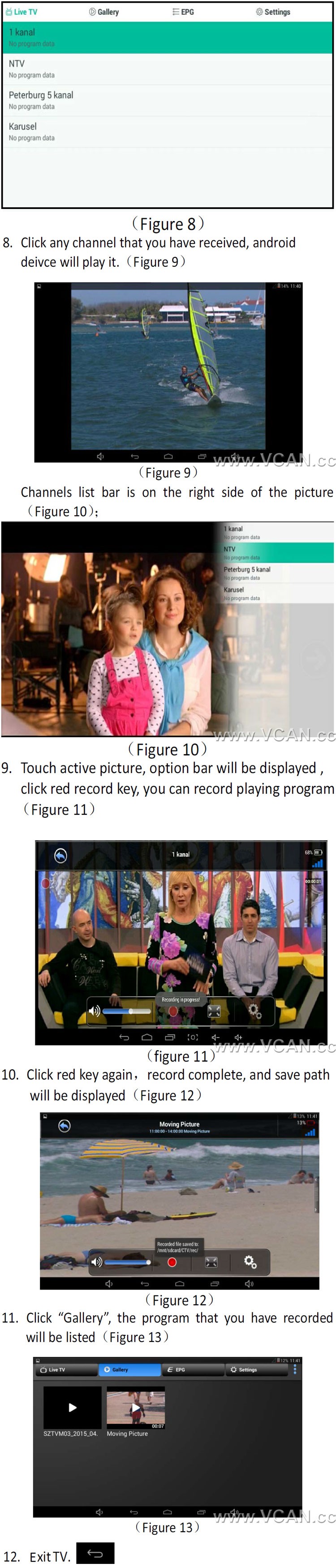 Android DVB-T2 TV Tuner