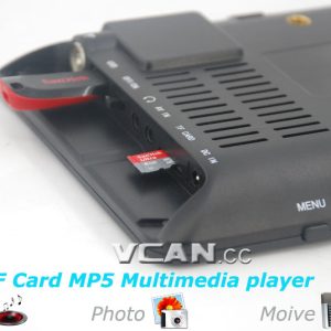 7 DVB-T2 7 inch Digital TV monitor Analog TV USB TF MP5 player AV in Rechargeable Battery 2