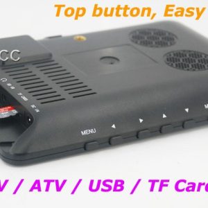 7 DVB-T2 7 inch Digital TV monitor Analog TV USB TF MP5 player AV in Rechargeable Battery 4
