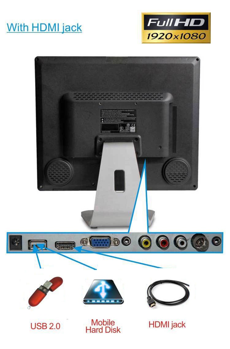 17 inch ISDB-T digital VGA LCD Monitor
