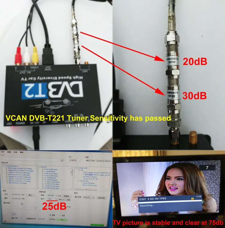DVB-T2 has high sensitivity tv tuner, working well at some tv signal weak area