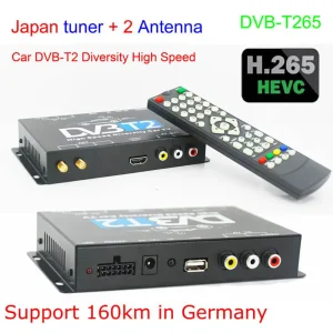 Germany DVB-T2 H265 HEVC Codec New Model DVB-T265 auto mobile digital car dvb-t2 tv receiver 4