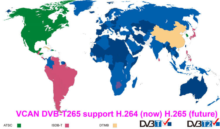Germany DVB-T2 H265 HEVC Codec New Model DVB-T265 auto mobile digital car dvb-t2 tv receiver 28