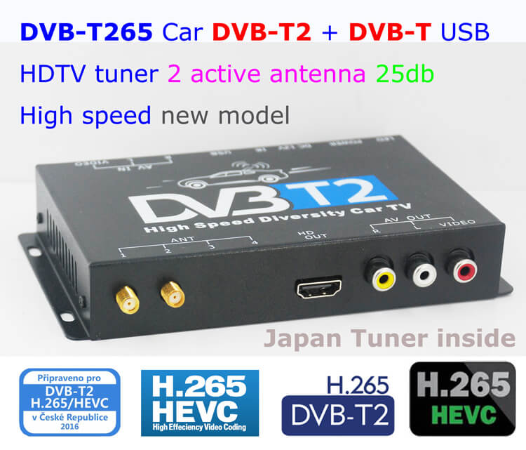 Germany Car DVB-T2 H.265