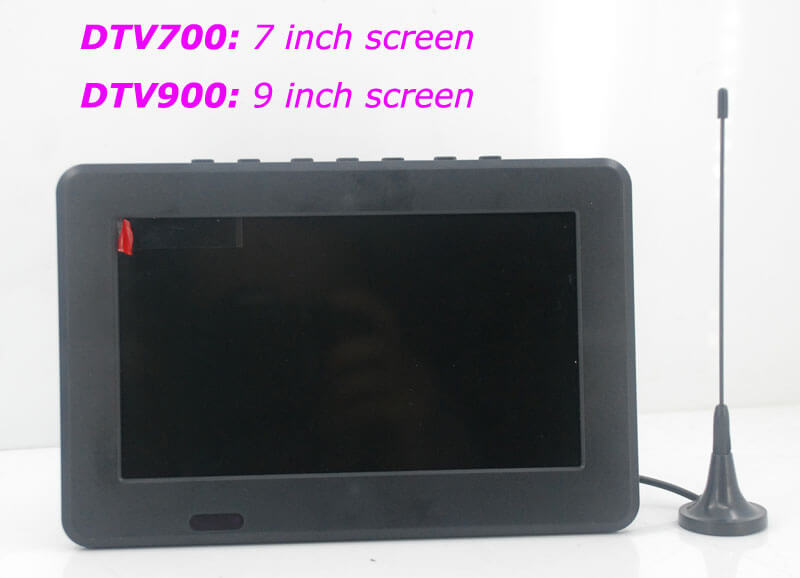 7 DVB-T2 7 inch Digital TV monitor Analog TV USB TF MP5 player AV in Rechargeable Battery 22