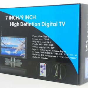 DVB-T29 9 inch portable DVB-T2 LCD TV monitor HD FTA Freenet H265 HEVC Codec 3