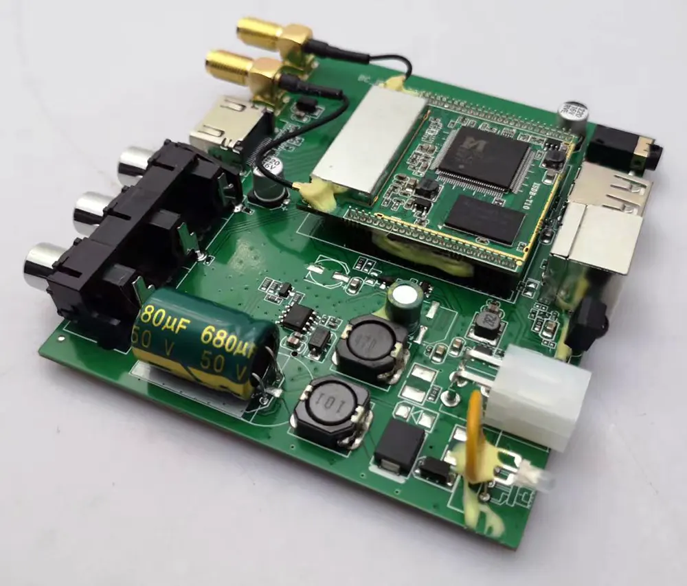 ISDB-T receiver antenna digital tv converter box channel frequency pcba board