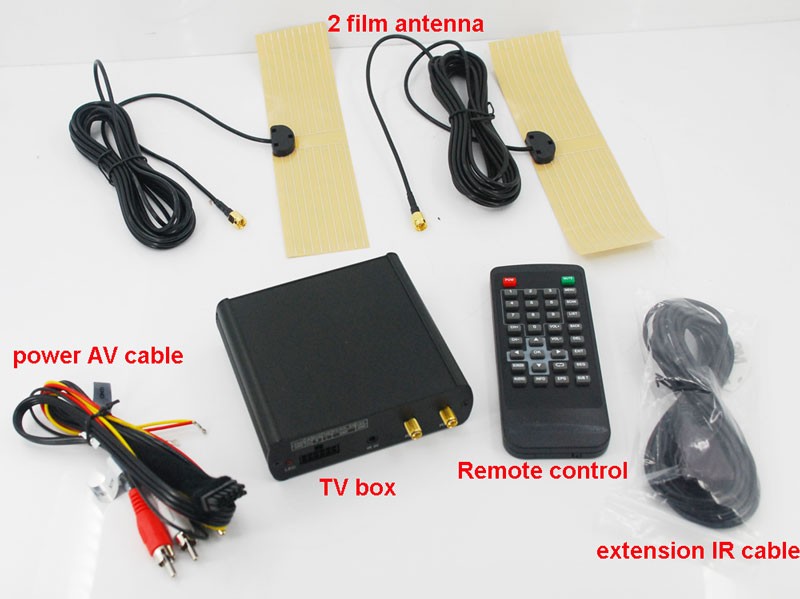 Car ISDB-T 2 tuner Full Segment dual antenna for Brazil Philippines Chile ISDB-T8800 7