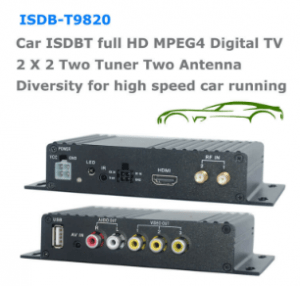 ISDB-T9820車ISDB-T 2つのチューナー2つのアンテナHD MPEG4テレビ受信機、ブラジルペルーチリコスタリカ 10