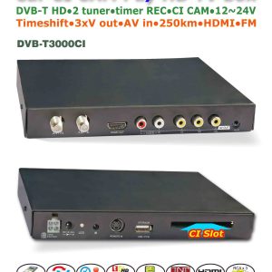DVB-T3000CI HD Car DVB-T CI CAM card reader auto digital tv Slot DTV Europe TNT TDT CA 2