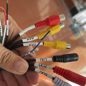 7 inch TFT backup monitor TM-7003A for 3 camera video input 3 dc output supply 2 trigger line 3