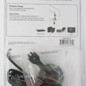 VCAN0992 Digital TV DVB-T2 UHF/VHF Flat antenna and No extra power required for home use 2