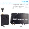 Transmisor de video inalámbrico COFDM Transmisión de receptor HDMI HD 1080P CVBS compuesto en H.264 COFDM-904TDM-904T 2 wireless HDMI video transmitter receiver
