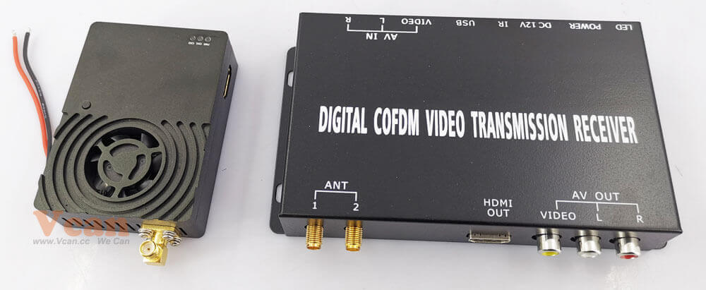 COFDM Wireless Video Transmitter Receiver Transmission HDMI HD 1080P composite CVBS in H.264 COFDM-904Tin H.264 COFDM-904T 26 HDMI Video Wireless Transmission
