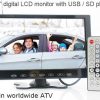 9 inch monitor with USB SD mp5 player Vcan0951 1