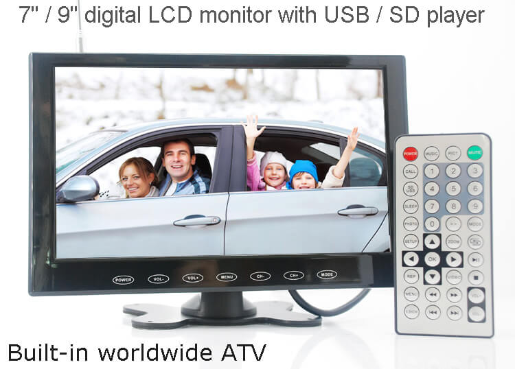 9 inch monitor with USB SD mp5 player Vcan0951 41