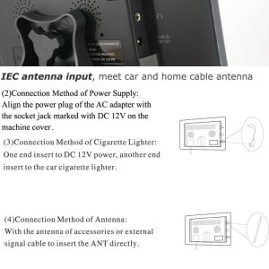 9 inch monitor with USB SD mp5 player Vcan0951 8