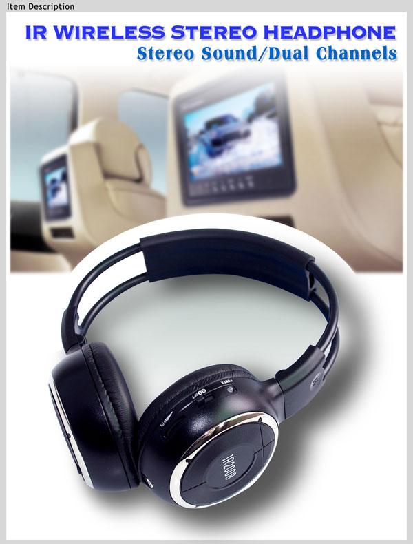 car infrared ir transmitter receiver dual channel wireless T20 T-20 T40 for IR headphone 11