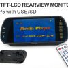 7inch Rearview Mirror Monitor Support MP5 Bluetooth 1 7inch Rearview Mirror Monitor Support MP5 Bluetooth
