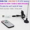 Receptor USB DVB-T2 PC DTV DVB-T2 DVB-T DVB-C SDR FM DAB TV stick DVB-T2U, mude seu PC para DTV