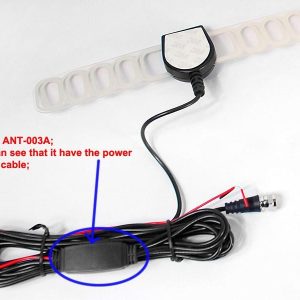Digital TV antenna DVB-T ISDB-T ATSC high speed film antenna with booster tv signal enlarger active amplifier 3