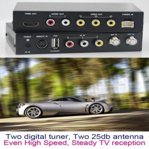 DVB-T2100HD Car DVB-T MPEG4 H.264 2 tuner Digital TV receiver 2 tuner 2 antenna DVB-T2100S 4