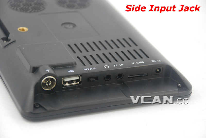 7 DVB-T2 7 inch Digital TV monitor Analog TV USB TF MP5 player AV in Rechargeable Battery 16