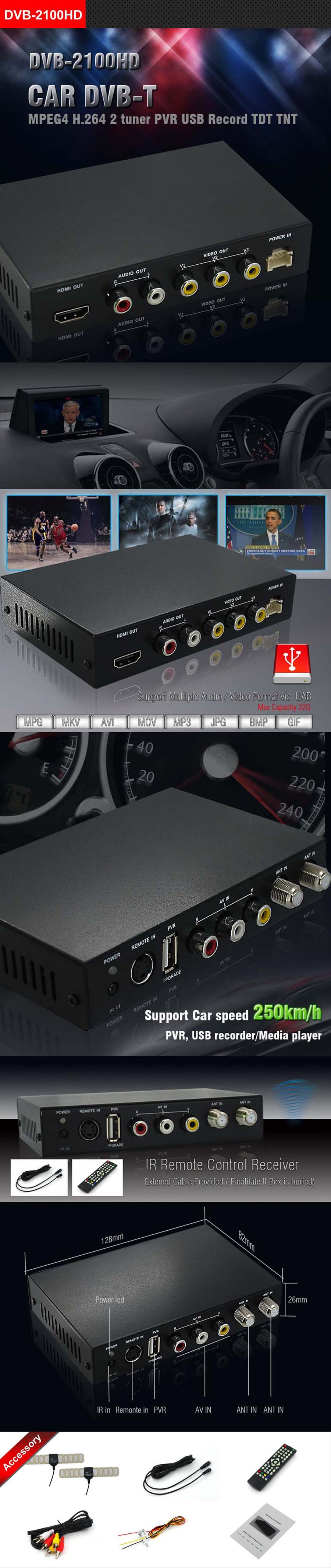 car dvb-t tdt tnt receiver