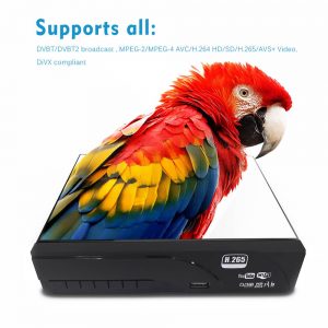 Home DVB-T2 H.265 HEVC H.264 DVB-T Receiver HDMI RCA Terrestrial Digital TV Receiver TV Tuner SCART MPEG4 7