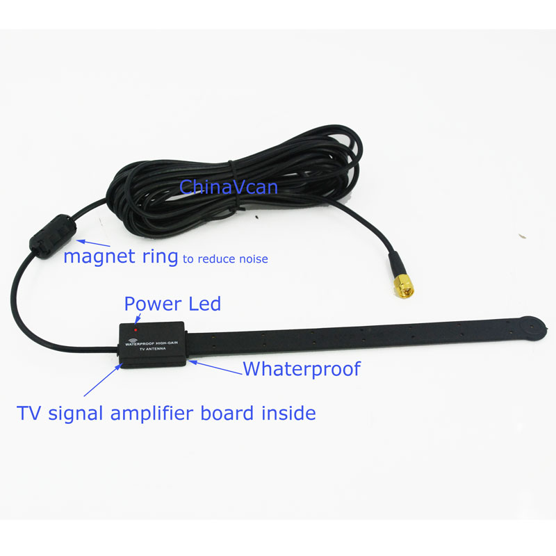 DVB-T DVB-T2 ISDB-T ATSC auto digitale TV-antenne-antenne ingebouwd signaal vergroter booster VCAN0961 29 DVB-T DVB-T2 ISDB-T ATSC Car Digital TV antenna aerial built-in signal enlarger booster VCAN0961