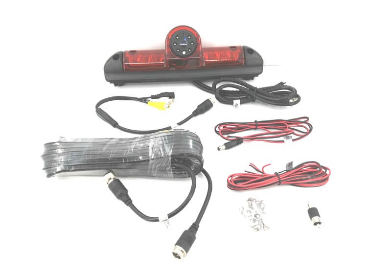 剎車燈相機FIAT DUCATO VCAN1338防水CCD夜視紅外燈麥克風音頻 brake light camera