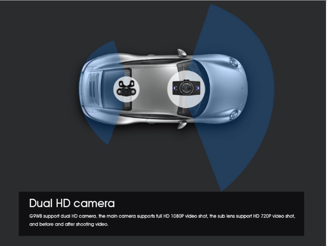 VVCAN1391 3 بوصة شاشة LCD 1080P عدسة مزدوجة كاميرا اندفاعة السيارة مع وظيفة التعرف على رقم لوحة السيارة9صورة VCAN1391 3inch LCD screen 1080P dual lens car dash camera with car plate number recognition function - Image 7