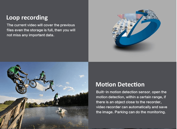 VVCAN1391 3 بوصة شاشة LCD 1080P عدسة مزدوجة كاميرا اندفاعة السيارة مع وظيفة التعرف على رقم لوحة السيارة11صورة VCAN1391 3inch LCD screen 1080P dual lens car dash camera with car plate number recognition function - Image 9