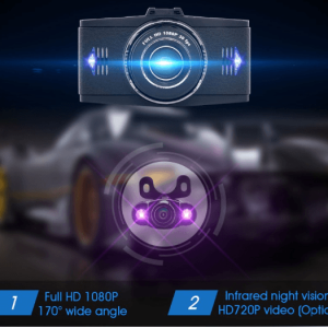 VCAN1391 3 بوصة شاشة LCD 1080P عدسة مزدوجة كاميرا اندفاعة السيارة مع وظيفة التعرف على رقم لوحة السيارة 17 VCAN1391 3inch LCD screen 1080P dual lens car dash camera with car plate number recognition function 5