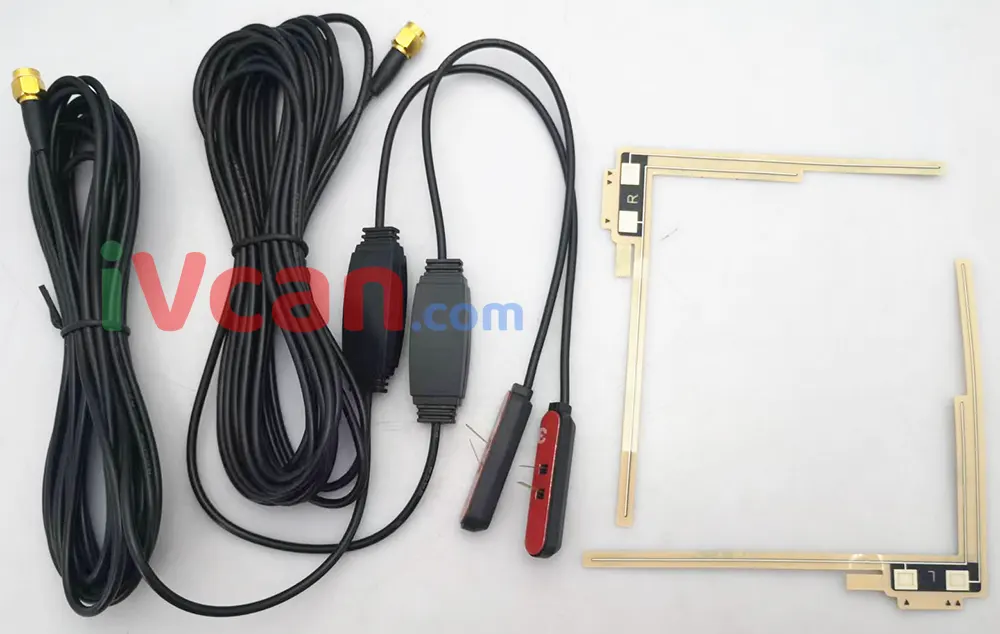 film antenna for digital tv receiver sma iec mcx f type fakra connector converter