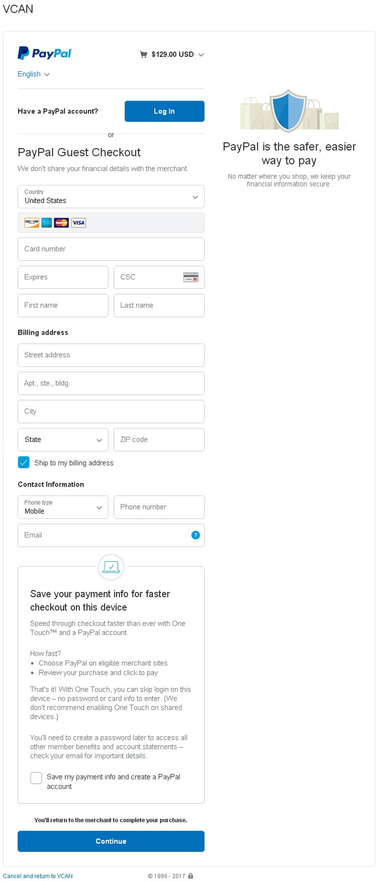 Pay by my Card or Paypal 3