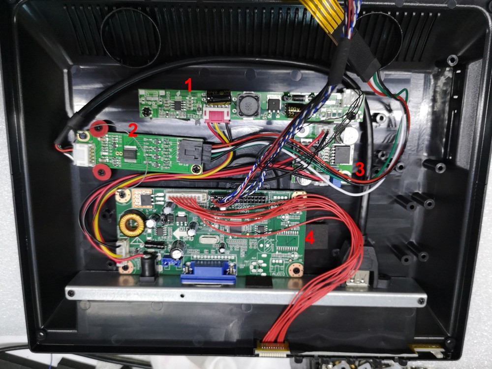 15inch VGA Touch Screen BNC HDMI USB SHARP touch screen monitor VCAN1375 10