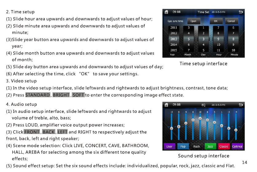 VCAN1294 user manual for 2 din GPS navigation DVD USB SD 15
