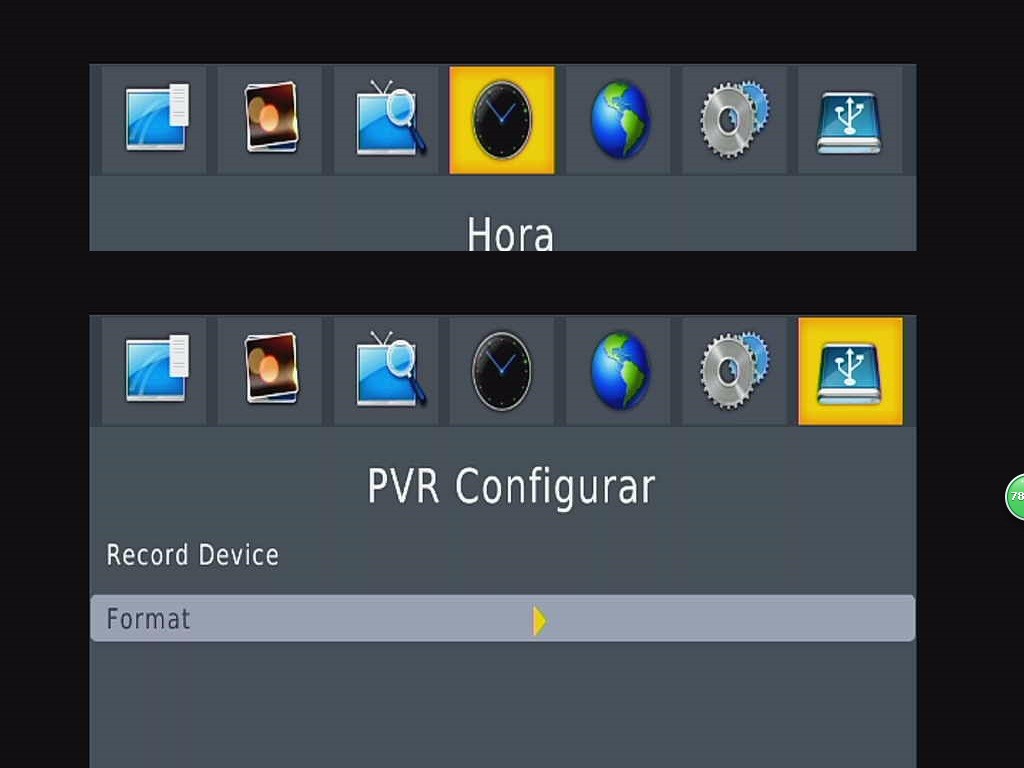 Samochód ISDB-T hiszpański OSD Menu T63OSD Hiszpania Automoible Menú ISDB-T PVR Configurar OSD España