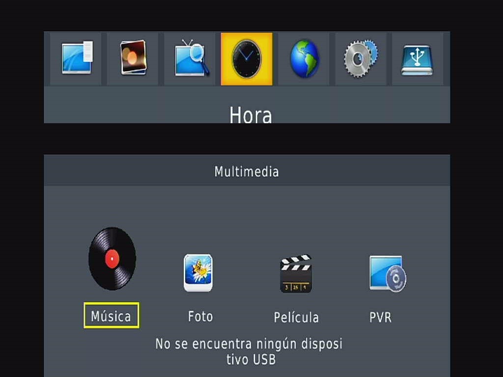 Samochód ISDB-T hiszpański OSD Menu T63media Hiszpania Coche ISDB-T España OSD Menú Multimedia