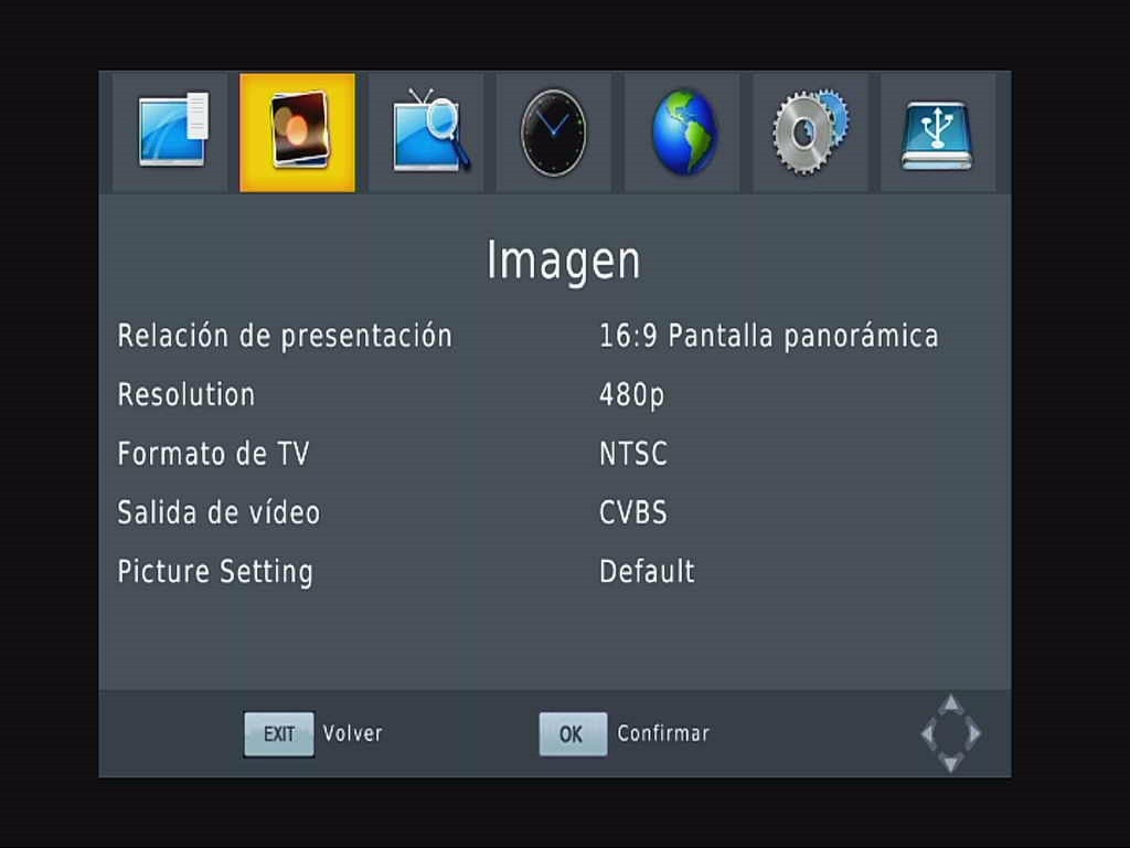 Samochód ISDB-T hiszpański OSD Menu T63a Obraz ISDB-T del coche Menú OSD España Imagen