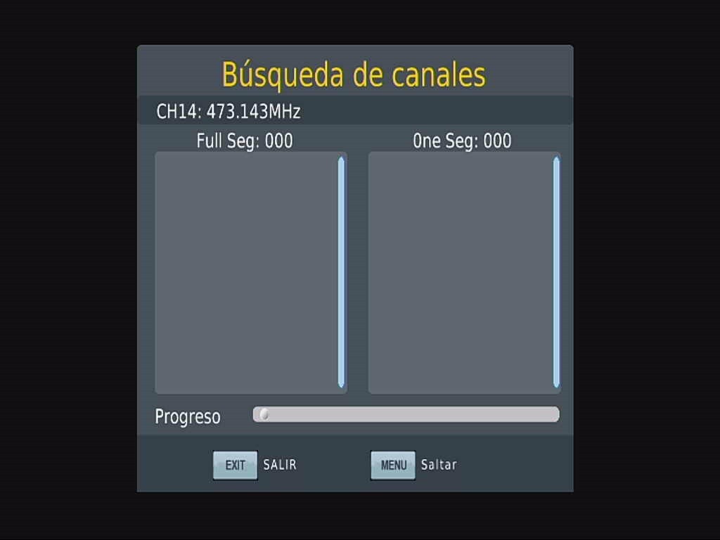 Samochód ISDB-T hiszpański OSD Menu T63hodów Automatyczne wyszukiwanie kanałów Menú ISDB-T del coche de OSD España Búsqueda automática de canales