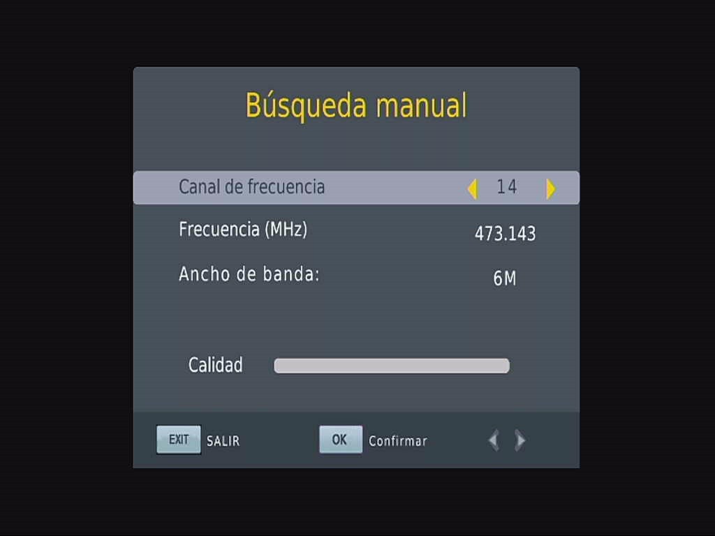Samochód ISDB-T hiszpański OSD Menu T63hodów ręczna wyszukiwania Menú ISDB-T del coche de OSD España Manual de Búsqueda manual