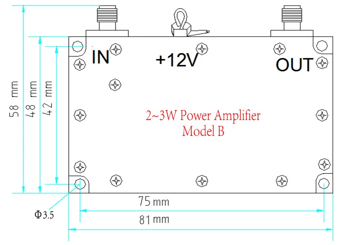 2~3W COFDM Power Amplifier model B